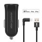 AlzaPower Car Charger X310 + AlzaPower 90Core Lightning MFi, 1m, Black - Car Charger