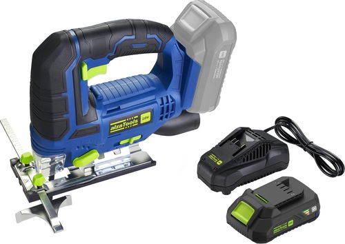 AlzaTools CJS20V BatteryONE 20V + 2,4A nabíječka + 2Ah baterie - Přímočará pila - Hlavní obrázek