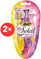 BIC Miss Soleil Color 2× 4 ks - Jednorazové dámske holiace strojčeky