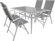 La Proromance Garden Table G47 + 4 db Garden Folding Chair T17 Moka - Kerti bútor