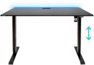 SYBERDESK Electric - höhenverstellbar 71 cm - 121 cm - LED - schwarz - Spieltisch