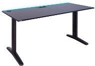 SYBERDESK ULTRA, 165 x 68 x 74 -75 cm, LED, Cable Organisation System, black - Gaming Desk