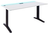 SYBERDESK ULTRA, 165 x 68 x 74 -75 cm, LED, Cable Organisation System, white - Gaming Desk