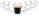 Mug made of double-walled glass Lungo, 200 ml, 6 pcs