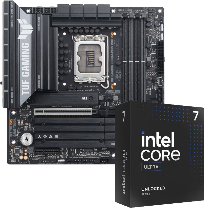 Intel Core Ultra 7 265K + ASUS TUF GAMING B860M-PLUS WIFI - Szett