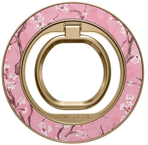 Burga Magnetic Ring Holder Gold Sakura - Phone holder - Main image