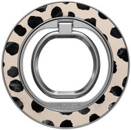 Burga Magnetic Ring Holder Silver Almond Latte - Phone holder