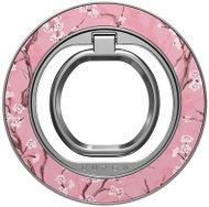 Burga Magnetic Ring Holder Silver Sakura - Phone holder
