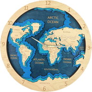 BusyKids Wall Clock World Map Bright - Wall Clock