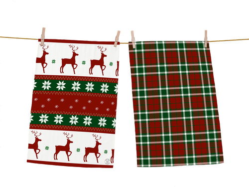 Butter Kings, sada utěrek 2ks, CLASSIC CHRISTMAS - Utěrka - Hlavní obrázek