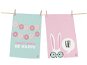 Butter Kings BUNNY DONUT WORRY set of tea towels 2pcs - Dish Cloth