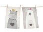 Butter Kings 2 piece towel set, hippo and bear - Dish Cloth