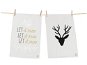 Butter Kings set of 2 towels LET IT SNOW - Dish Cloth