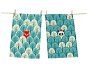 Butter Kings Set of 2 Wipes, CHRISTMAS IN THE FOREST - Dish Cloth