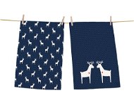 Butter Kings Set of 2 Wipes, REINDEER FAMILY - Dish Cloth
