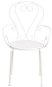 CENTURY Fehér szék karfával - Kerti szék