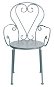 CENTURY Szürke szék karfával - Kerti szék