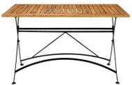 PARKLIFE Asztal 80x130 cm fekete/barna - Kerti asztal