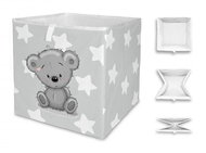 Butter Kings grey teddy, 32 × 32 cm - Storage Box