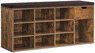 Houseland Vasagle Crypto with bench, brown/black - Shoe Rack