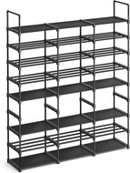 Houseland Dego adjustable shoe rack, 129 cm, black - Shoe Rack