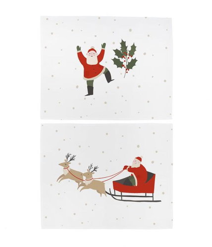 Butter Kings Happy Santa tablecloth, 45 × 35 cm - Placemat - Main image