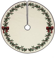 Butter Kings Circle bow tree mat - Christmas Tree Mat