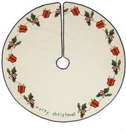 Butter Kings Under the tree present is a gift - Christmas Tree Mat