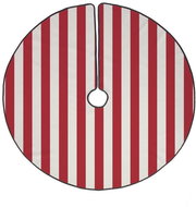 Butter Kings Mat under the tree red stripes - Christmas Tree Mat