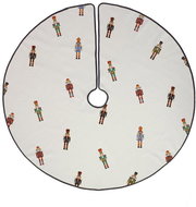 Butter Kings Placemat under the tree and nutcracker meets a nutcracker - Christmas Tree Mat