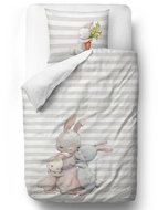 Butter Kings Forest School-Hugging Bunnies 140 × 200/90 × 70 cm - Children's Bedding