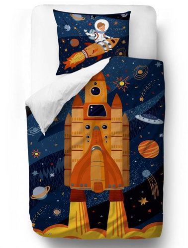 Butter Kings space adventure H75 140 × 200/90 × 70 cm - Children's Bedding - Main image