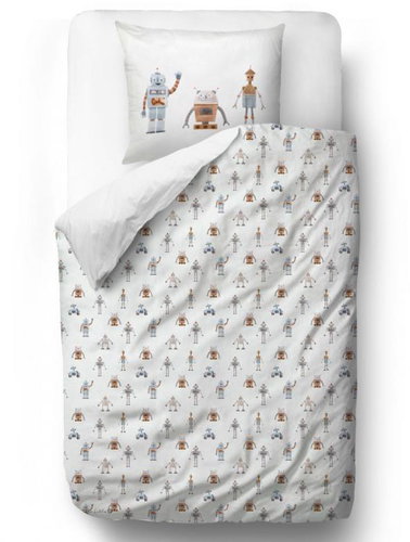 Butter Kings baby robots 140 × 200/90 × 70 cm - Children's Bedding - Main image