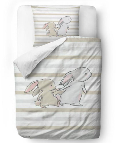 Butter Kings bunny brothers 140 × 200/90 × 70 cm - Children's Bedding - Main image