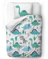 Butter Kings dino world F73 140 × 200/90 × 70 cm - Children's Bedding
