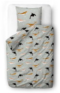 Butter Kings Reversible Whales 140 × 200/90 × 70 cm - Children's Bedding