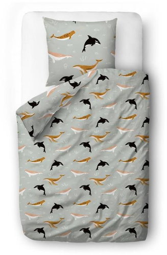 Butter Kings Reversible Whales 140 × 200/90 × 70 cm - Children's Bedding - Main image