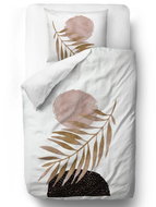 Butter Kings glossy leaf 140 × 200/90 × 70 cm - Bed Linen