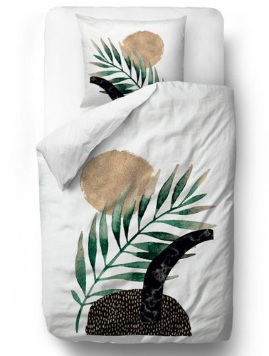 Butter Kings glossy plant 140 × 200/90 × 70 cm - Bed Linen - Main image