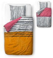Butter Kings Reversible black stripes in colours 140 × 200/90 × 70 - Bed Linen