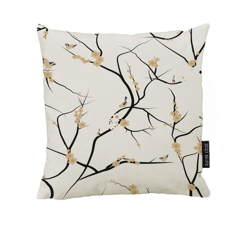 Butter Kings japanese tree, canvas cotton - Pillowcase - Main image
