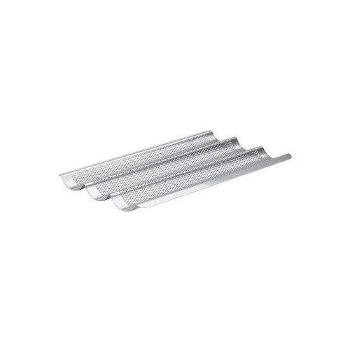 de Buyer 3366.03 Stainless steel baguette tray 40x26,5 - Baking Sheet - Main image