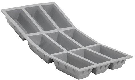 de Buyer 1831.01D Silicone baking mould 9pcs loaves - Baking Mould - Main image