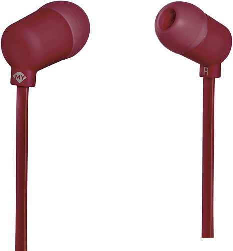Meliconi 497454 My sound Speak Fluo in-ear headphones, red - Headphones - Main image