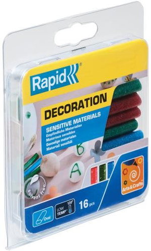 RAPID Ovál×94 mm, barevné, 16ks, blistr - Glue Gun Refill - Main image