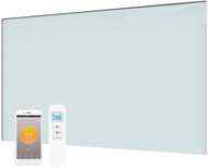 InfraTherm Wall-mounted glass infrared panel GLASS 450 W white 80 × 60 cm, WiFi, thermostat - Infrared Heater Panel