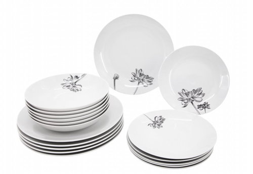 By Inspire Flower Classico, 18 pcs - Dish Set - Main image