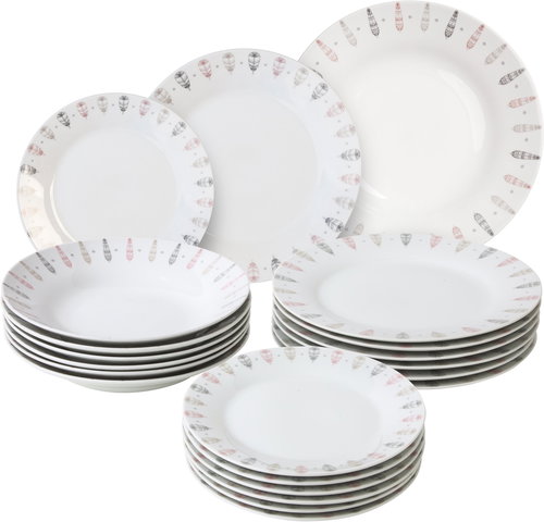 by inspire Dining Set Feather 18pcs - Dish Set - Main image