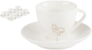 by inspire Set of Coffee Cups with Saucers (100ml) Flamingo 6pcs - Set of Cups