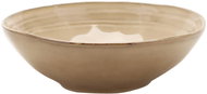 Clay Ceramic soup plate Corn, 21×6,5cm, beige - Plate